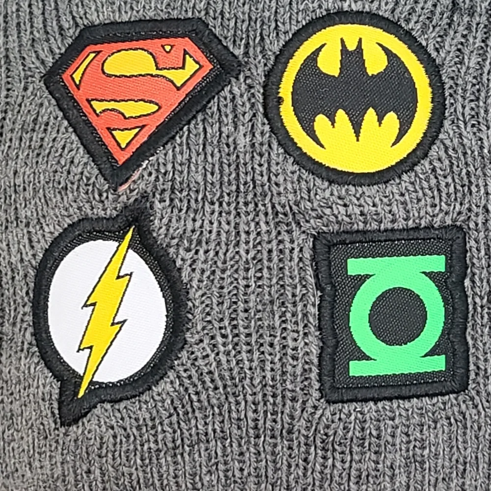 DC Comics Justice League Youth Beanie Batman Super Man Flash Green Lantern